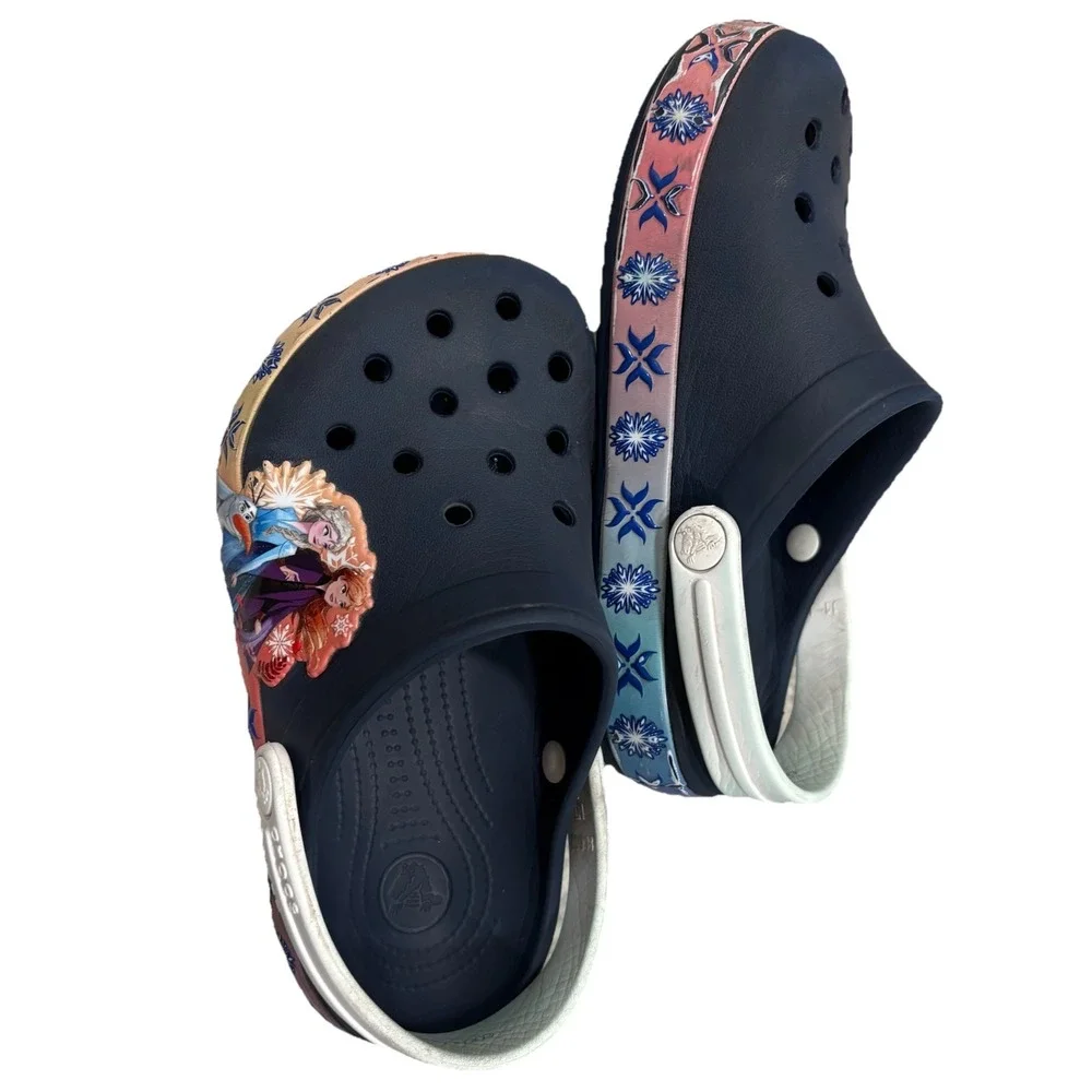 Crocs / Disney Frozen II Iconic Comfort Crocs / size 1/ Little kid / Elsa Anna